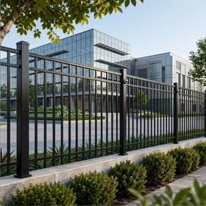 Clôture <span class=keywords><strong>tubulaire</strong></span> en acier thermolaqué à montage facile, design moderne, clôture de sécurité en métal <span class=keywords><strong>pour</strong></span> cour industrielle et jardin - Product Image 3