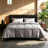 Couette matelassée extra chaude en duvet de canard hypoallergénique, taille Queen, pour l'hiver et le temps froid, couette lourde pour hôtels et zones nordiques