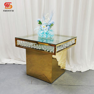 Mesa de Comedor de Lujo LEDA en Oferta, Mesa de Metal Dorada para Banquetes, Eventos y Bodas - Product Image 3