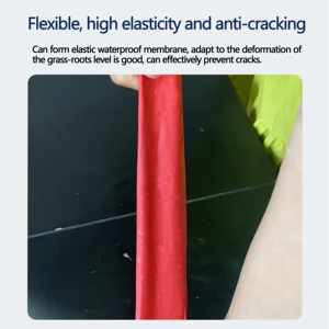 Red Rubber Waterproof <b>Paint</b> Red Rubber Waterproof <b>Paint</b> Liquid Membrane Shower Room Basemet Roofing Waterproof Coating - Product Image 4