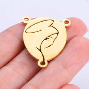 Bijoux personnalisés religieux de luxe en acier inoxydable 316L, pendentifs et breloques pour bracelets, colliers et fabrication de bijoux. - Product Image 5