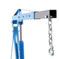 Support d'entretien du moteur automobile grue manuelle hydraulique bleue pliante 2t 3t grue d'atelier