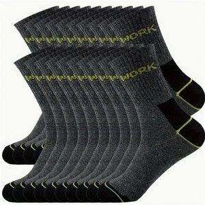 Work Ankle <b>Socks</b> Men Dark Gray Sweat Absorbent Casual Daily Wear 12 Pairs - Product Image 1