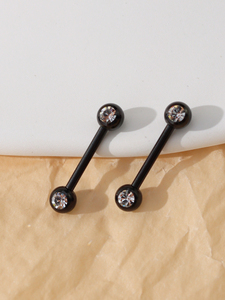 <strong>Nipple</strong> <strong>Rings</strong> Stainless Steel Tongue <strong>Rings</strong> Barbell Nipplering Diamond CZ Body Piercing Jewelry Retainer <strong>for</strong> Women <strong>Men</strong> - Product Image 3