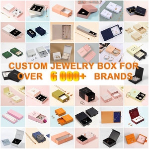 Hộp đựng trang sức từ tính màu nâu có logo tùy chỉnh, có thể tái chế, cứng cáp, làm bằng giấy, kèm mút xốp EVA - Product Image 5