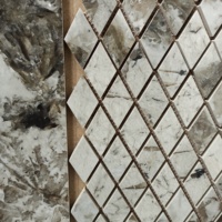 Porcelaine, carrelage en céramique en forme de diamant, idéal pour la salle de bain ou la cuisine, échelle de poisson, mosaïque, stocks en gros et livraison rapide
