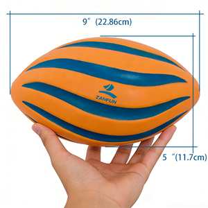 Balón de Rugby de Espuma de PU Personalizado ZANFUN para Jugar en Interiores y Exteriores, Balón de Fútbol en Espiral de Alta Densidad, Balones Suaves para Entrenamiento Deportivo Infantil - Product Image 3