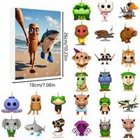 Vente en gros, très demandé : Figurine de jouet Brainrot Blind Box, Boîte mystère, Peluche courte, Pour les 8-13 ans