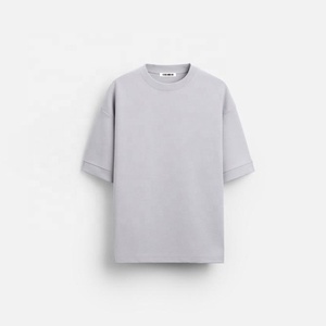 Chất Lượng Cao Tùy Chỉnh Quá Khổ 100% Cotton T-<span class=keywords><strong>Shirts</strong></span> Unisex Drop Shoulder Heavyweight 400 GSM Thiết Kế Boxy T Áo Sơ Mi Nam - Product Image 5