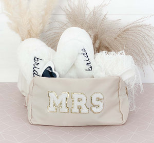 Bolsas de Maquillaje de Nailon Reutilizables, Plegables, con Cierre, Personalizadas con Logotipo Impreso, al por Mayor - Product Image 1
