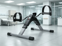 Appareil d'exercice à pédale sous le bureau, entraîneur de gym en acier et plastique, léger, durable, portable, équipement de fitness à domicile