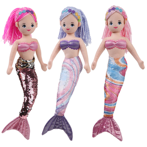 <span class=keywords><strong>Bambole</strong></span> di Sirene in Peluche Personalizzabili, Adorabili Giocattoli Morbidi Imbottiti per Bambine - Product Image 2