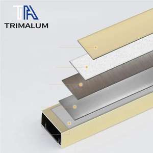 Profilé en aluminium encastré en forme de U pour plafond, mur de fond et moulures décoratives - Product Image 4