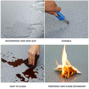 Утолщенные бетонные напольные прямые ПВХ наклейки для пола износостойкие водонепроницаемые Нескользящие пластиковые полы бытовые - Product Image 5