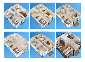 El más nuevo diseño de 200 pies cuadrados, contenedor prefabricado plegable, casa prefabricada de acero expandible personalizable para espacios pequeños - Product Image 4