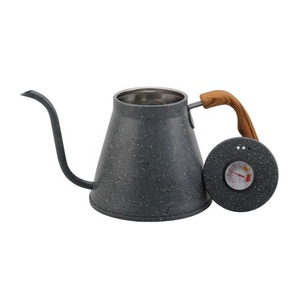 40ออนซ์/1.2L สแตนเลสสำหรับใช้ในครัวเรือนกาชงกาแฟเทกาแฟพร้อมพวยกาที่เหมาะสมและเครื่องวัดอุณหภูมิในตัว - Product Image 2