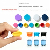 Bouchons en silicone pour flacons 3ml 5ml, anti-fuite, multicolores, réutilisables, en vrac, de haute qualité, de qualité alimentaire, anti-poussière, pour usage en laboratoire