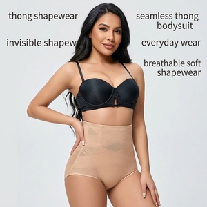 <span class=keywords><strong>Body</strong></span> modellante a perizoma <span class=keywords><strong>taglie</strong></span> <span class=keywords><strong>forti</strong></span> in nylon senza cuciture con bottoni, controllo pancia, morbido, snellente, invisibile, effetto push-up glutei - Product Image 1