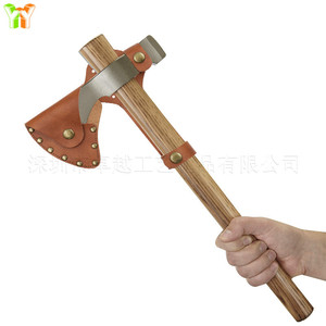 Funda protectora para hacha de exterior en stock, cubierta para hoja de hacha de tala, soporte para cintura, cuero genuino, martillo y hacha integrados - Product Image 5