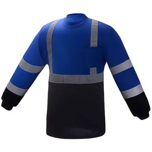 เสื้อยืดสะท้อนแสงสีเหลืองแขนยาวแบบทนทานสำหรับงานอุตสาหกรรมและคลังสินค้า ขายส่ง - Product Image 1