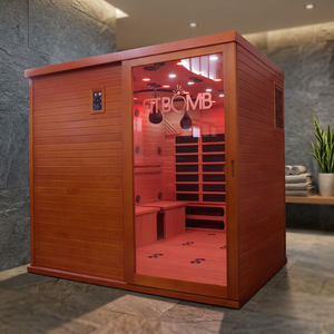 Sauna Cuadrada de Vapor de Madera Sólida con Calentadores de Carbón para 3-4 Personas, para Entusiastas del Fitness, Recuperación, Sauna Deportiva Premium - Product Image 1