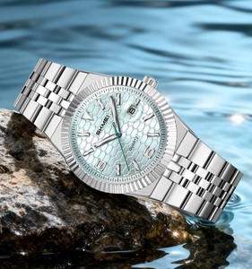 Montre à quartz SKMEI <span class=keywords><strong>de</strong></span> luxe avec date automatique et jour <span class=keywords><strong>de</strong></span> <span class=keywords><strong>la</strong></span> semaine, bracelet en acier inoxydable personnalisé, cadran <span class=keywords><strong>de</strong></span> 40 mm, mode Reloj Para Hombre - Product Image 5