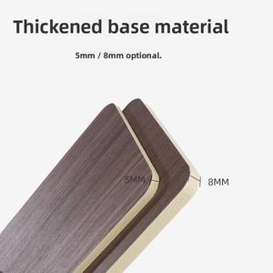 Panneau mural de rénovation d'appartement d'hôtel en <span class=keywords><strong>fibre</strong></span> intégrée Placage de bois co-extrudé Murs en cristal de carbone sans peinture - Product Image 4