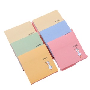 KQT Bloc-notes autocollants en forme de petit canard blanc, 80 feuilles, papier adhésif durable, cadeaux promotionnels - Product Image 5