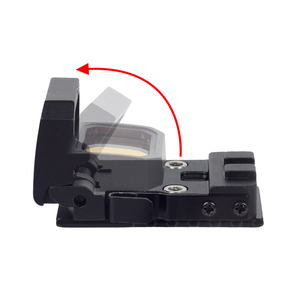 Mira Táctica Plegable LAMBUL Mini con Punto Rojo, Mira Reflex Abatible, Montaje MOS <span class=keywords><strong>GLOK</strong></span> 1913, Accesorios de Caza (Envío desde EE. UU.) - Product Image 4
