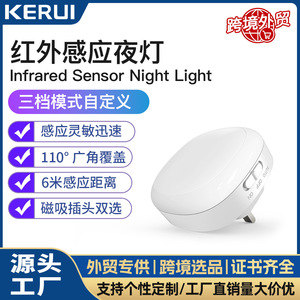 R-NL62 Infrared Sensor Night <b>Light</b> Square LED Rechargeable Wireless Human Body <b>Motion</b> Detection Bedroom Hallway Wardrobe <b>Light</b> - Product Image 5