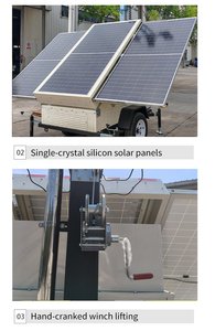 Lampadaire solaire industriel moderne et puissant 300W, étanche, tout-en-un, à LED, pour extérieur - Product Image 5