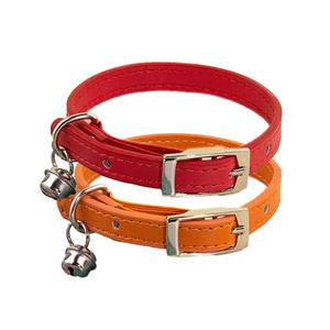 Kalung Kucing Bahan PU Lintas Negara yang Dapat Disesuaikan dengan Lonceng untuk Jalan-jalan Kucing dan Anak Kucing - Product Image 6