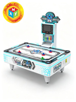Table de hockey sur air pour 4 joueurs avec distributeur de tickets et éclairage LED