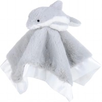 Couverture de sécurité pour bébé garçon et fille, animaux marins mignons, dauphin en peluche, rembourrage en coton PP, couverture douce en peluche pour bébés