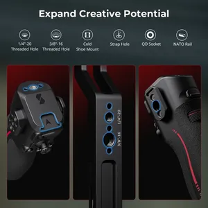 Para <span class=keywords><strong>DJI</strong></span> RS2 <span class=keywords><strong>RS3</strong></span> <span class=keywords><strong>Pro</strong></span> RS4 RS4 <span class=keywords><strong>Pro</strong></span>, Empuñadura de Aluminio SmallRig 4239 con Follow Focus para Estabilizador, Control de Enfoque y Grabación - Product Image 5
