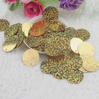 8-25mm bricolage fête de mariage couture paillettes accessoires de vêtement Costume rond plat Laser paillettes étincelle Paillette vrac Pvc paillettes