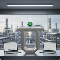 Débitmètre numérique sans fil Clouds Dual U Tube Coriolis 4G NB-IoT LoRa, précision 0,1 %, certifié IP65 CE