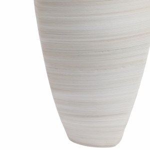 Vaso in Porcellana Moderno a Forma Conica con Design a Strati per Soggiorno, Elemento d'Arredo Elegante - Product Image 5