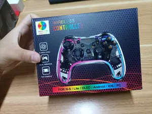 8039 Rgb Cahaya Joystick Nirkabel untuk Ps4 Gamepad Getaran Joystick Controller untuk Beralih Konsol Gamepad untuk Pc Ponsel