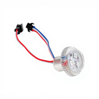 LED Pixel 5050 RGB à Couverture Plate, 12V, 26mm, IP65 Étanche, SM16703, Trou de Perçage 20mm, 3 LEDS, Source Lumineuse Ponctuelle