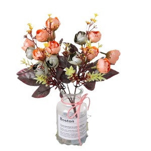 ดอกตูมชา15ดอกดอกไม้ประดิษฐ์ดอกไม้ประดิษฐ์ผ้ามุกดอกกุหลาบชาดอกไม้ประดิษฐ์สำหรับตกแต่ง - Product Image 5