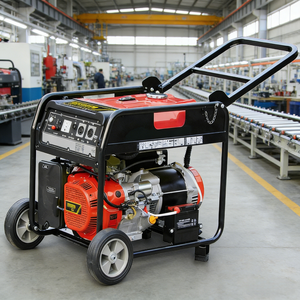 Knight Series High Quality Recoil Start Single Phase 50/60Hz 8KW Portable 4-Stroke <b>Gasoline</b> <b>Generator</b> 230V AC POWERAC - Product Image 1