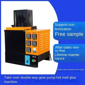 Pot à colle thermofusible de 10 L, réservoir de fusion, 220 V/110 V, double pompe à air, machine de distribution de colle thermofusible - Product Image 5
