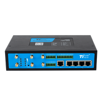 Passerelle VPN industrielle Bivocom double SIM 5G/4G LTE GNSS WIFI GSM GPRS Modem Modbus RTU TG463-NR 5 ports Ethernet Gigabit direct