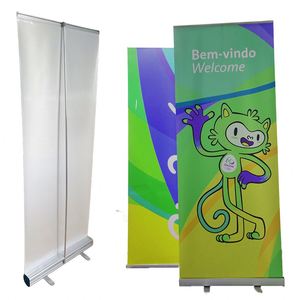 Expositor Publicitario Portátil con Marco de Aluminio y Banner Enrollable Retráctil de Fábrica para Exposiciones - Product Image 1