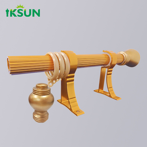 IKSUN Golden Window Tracking <span class=keywords><strong>Silent</strong></span> <span class=keywords><strong>Gliss</strong></span> Rieles y Barras Triples de Aluminio para Cortinas - Product Image 3