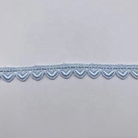 Ruban de dentelle florale écologique 100 % polyester pour vêtements et textiles de maison