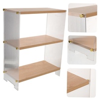 Multi-functionele aanrechtblad organizer, stijlvol acryl en opbergrek voor keuken, badkamer en make-up, houdt bekers netjes op hun plaats