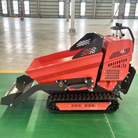 Mini-chargeuse sur chenilles d'occasion Rongyixin, benne 500 kg, 1050x730x730 mm, pompe hydraulique Eaton, moteur Euro5 EPA, boîte de vitesses, garantie 2 ans