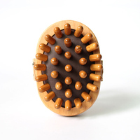 Cepillo de Masaje Capilar de Madera Natural Ecológico con Logotipo Personalizado, Cepillo de Masaje Cervical para Ducha y Cuerpo Completo, Ideal para Spa y Relajación